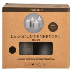 Depot Adventskerzen^Led-Stumpenkerzen-Set