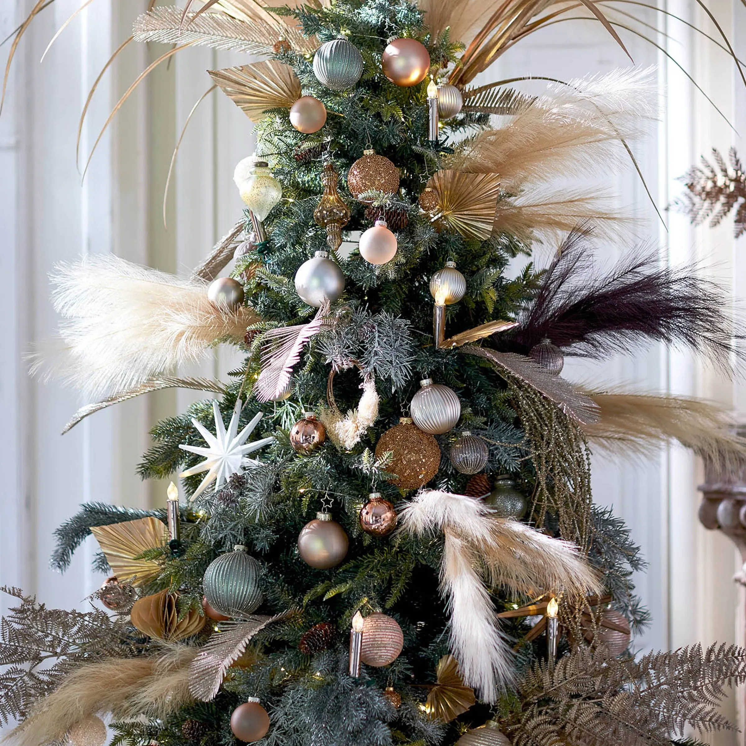 Depot Adventskranze & Zubehör^Mini-Trockenblumenkranz Boho