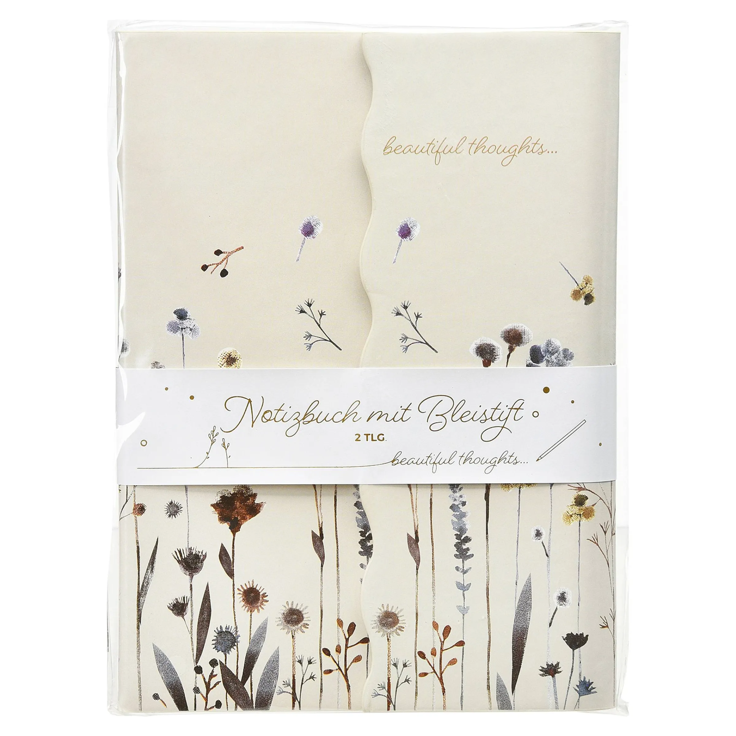 Depot Geschenkideen^Notizbuch Beautiful Thoughts Mit Bleistift