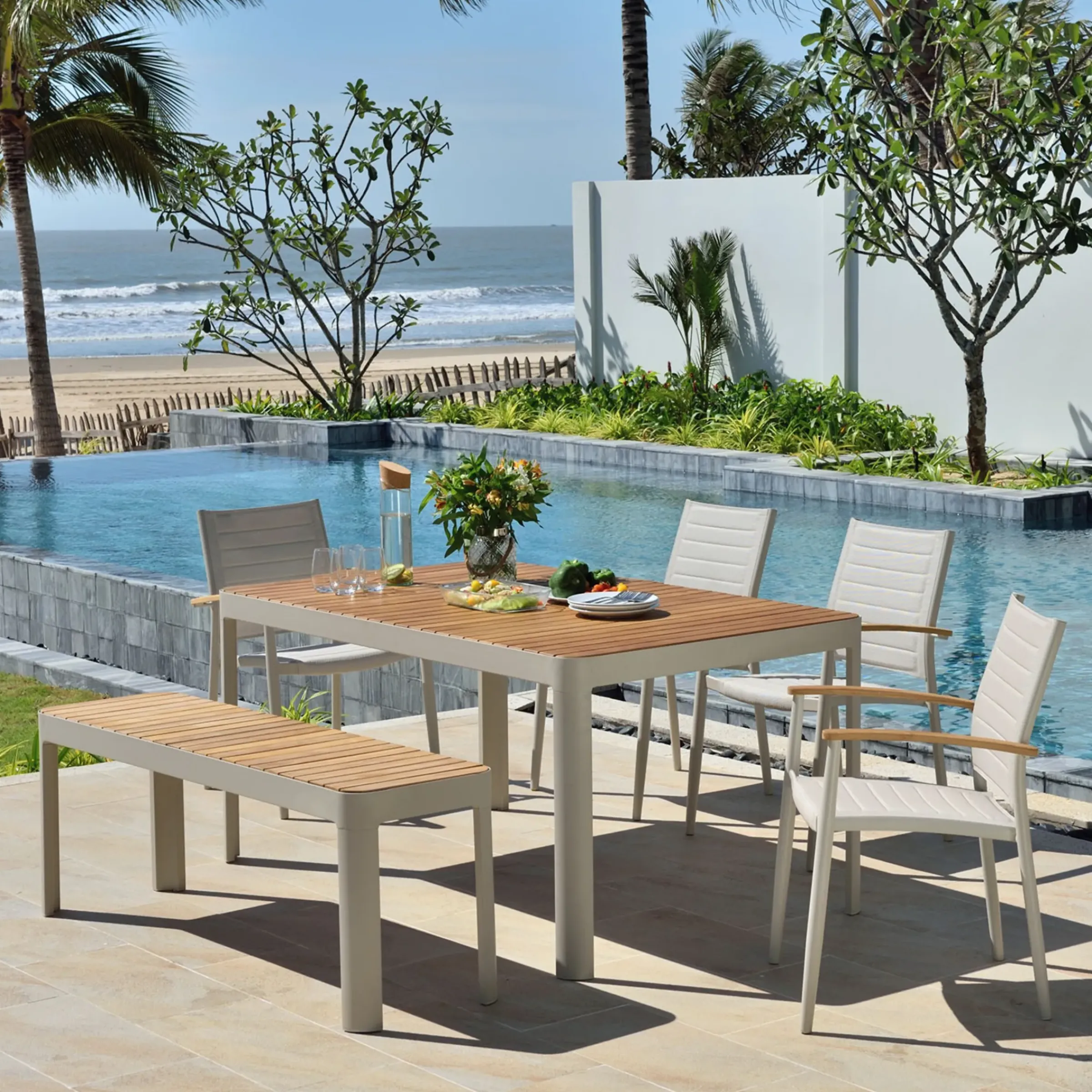 Depot Outdoor-Esstisch Sara Aus Teakholz> Garten- & Balkonmöbel