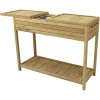 Depot Outdoor-Tisch Toni Aus Teakholz Mit Edelstahlschussel> Garten- & Balkonmöbel