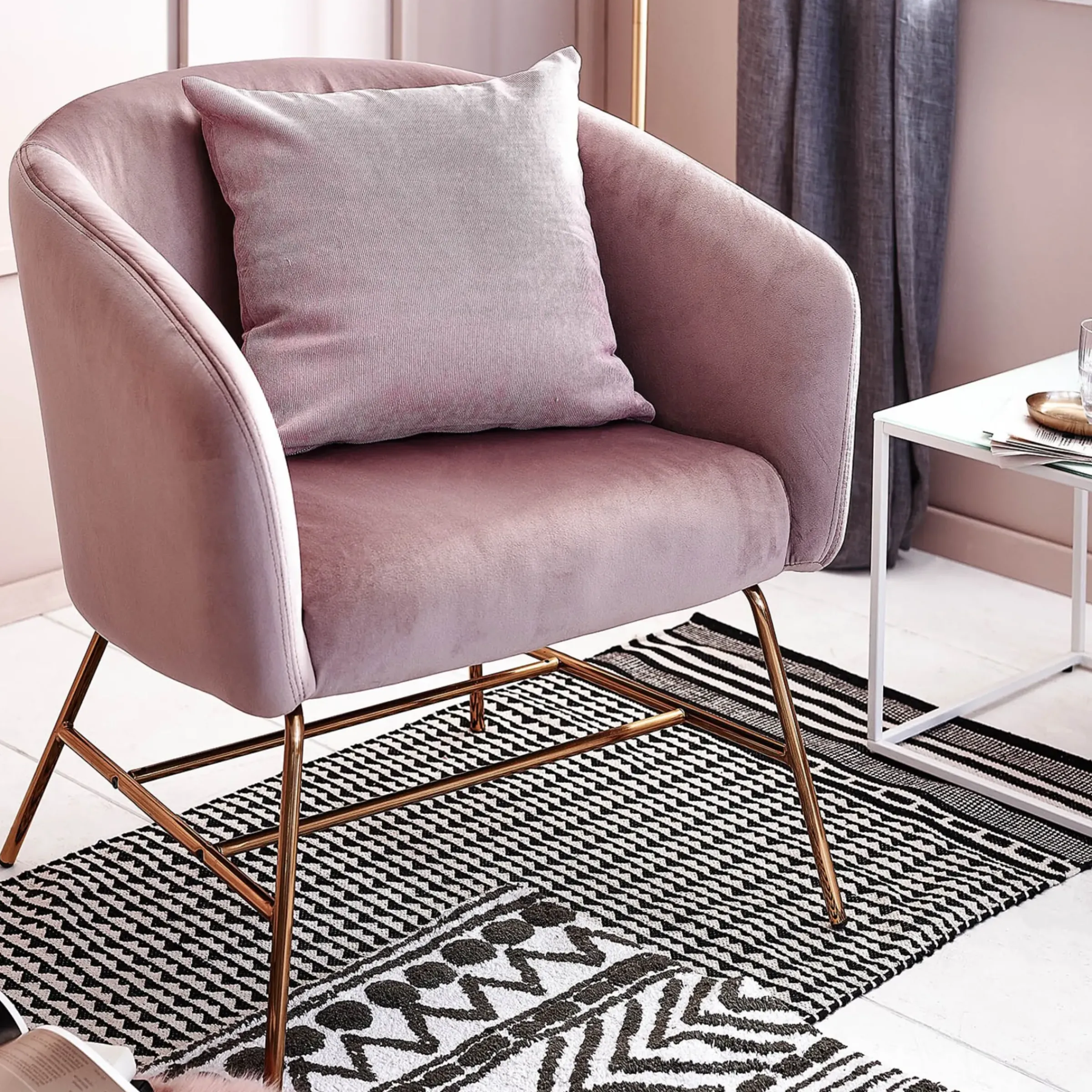 Depot Samt-Loungesessel Ramsey> Sessel