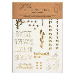 Depot Adventskerzen^Spitzkerzen-Set Advent Mit Kerzenstickern