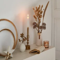 Depot Adventskerzen^Stabkerzen Gold Glitter
