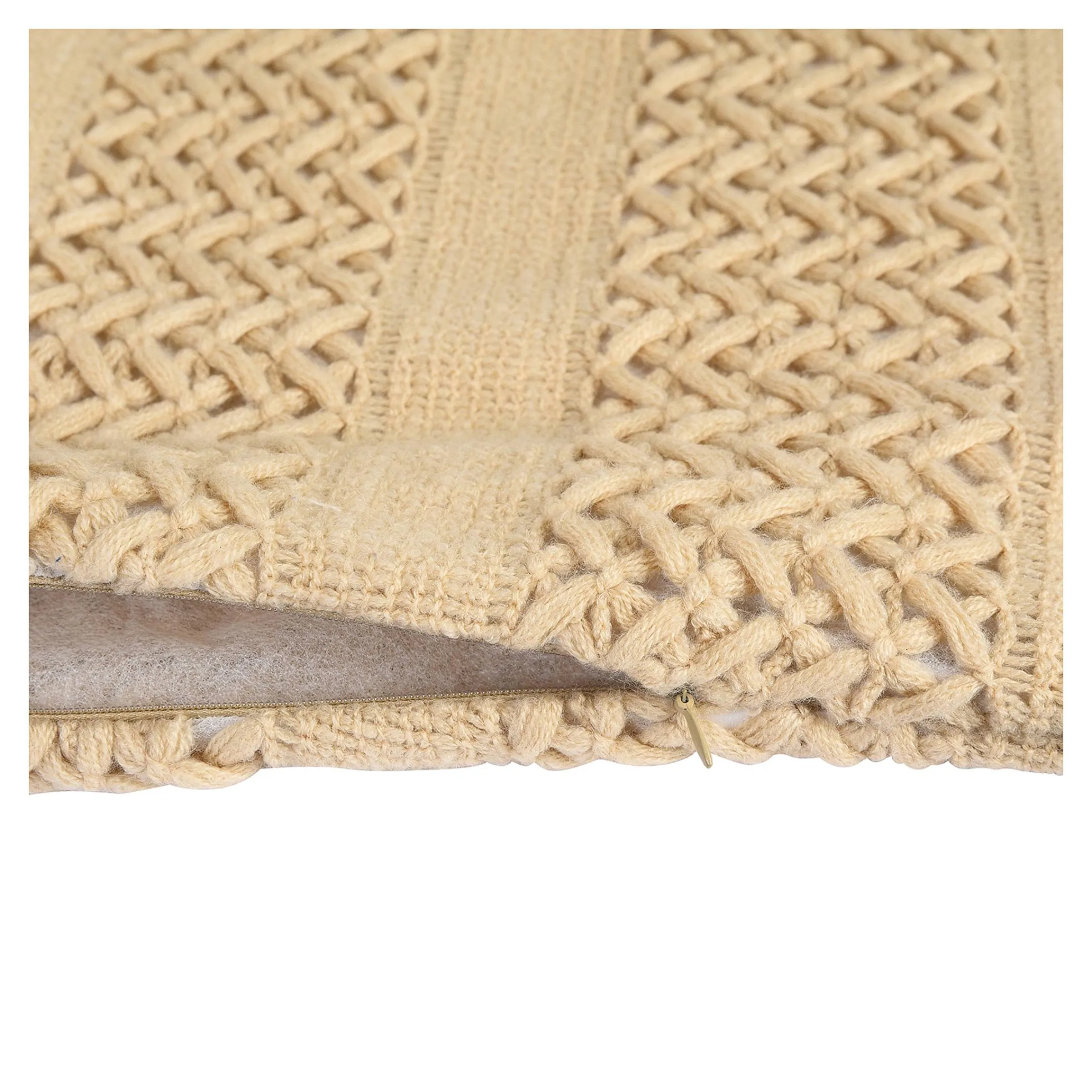 Depot Kissen^Strick-Kissenhulle Stripe