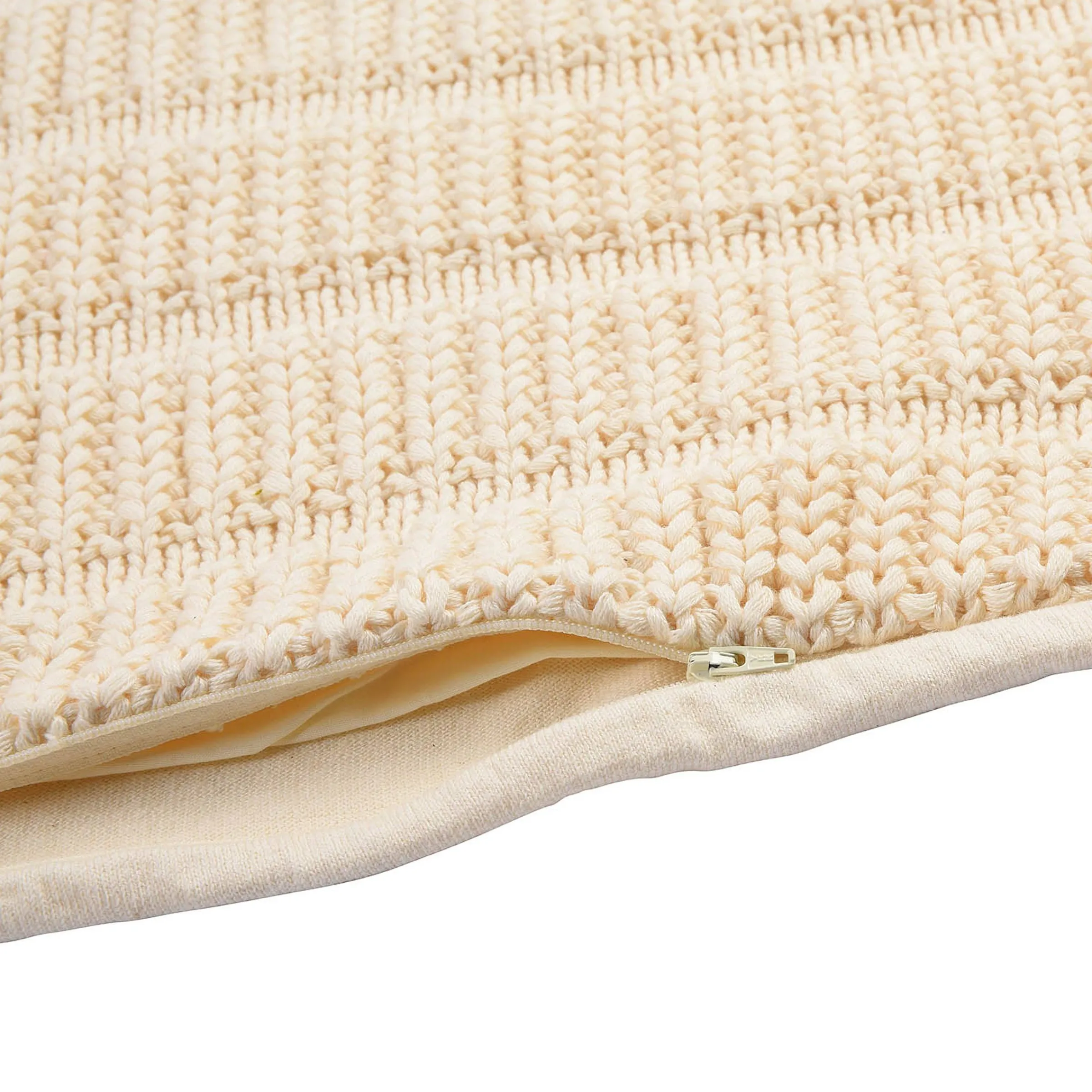 Depot Kissen^Strick-Kissenhulle Stripe