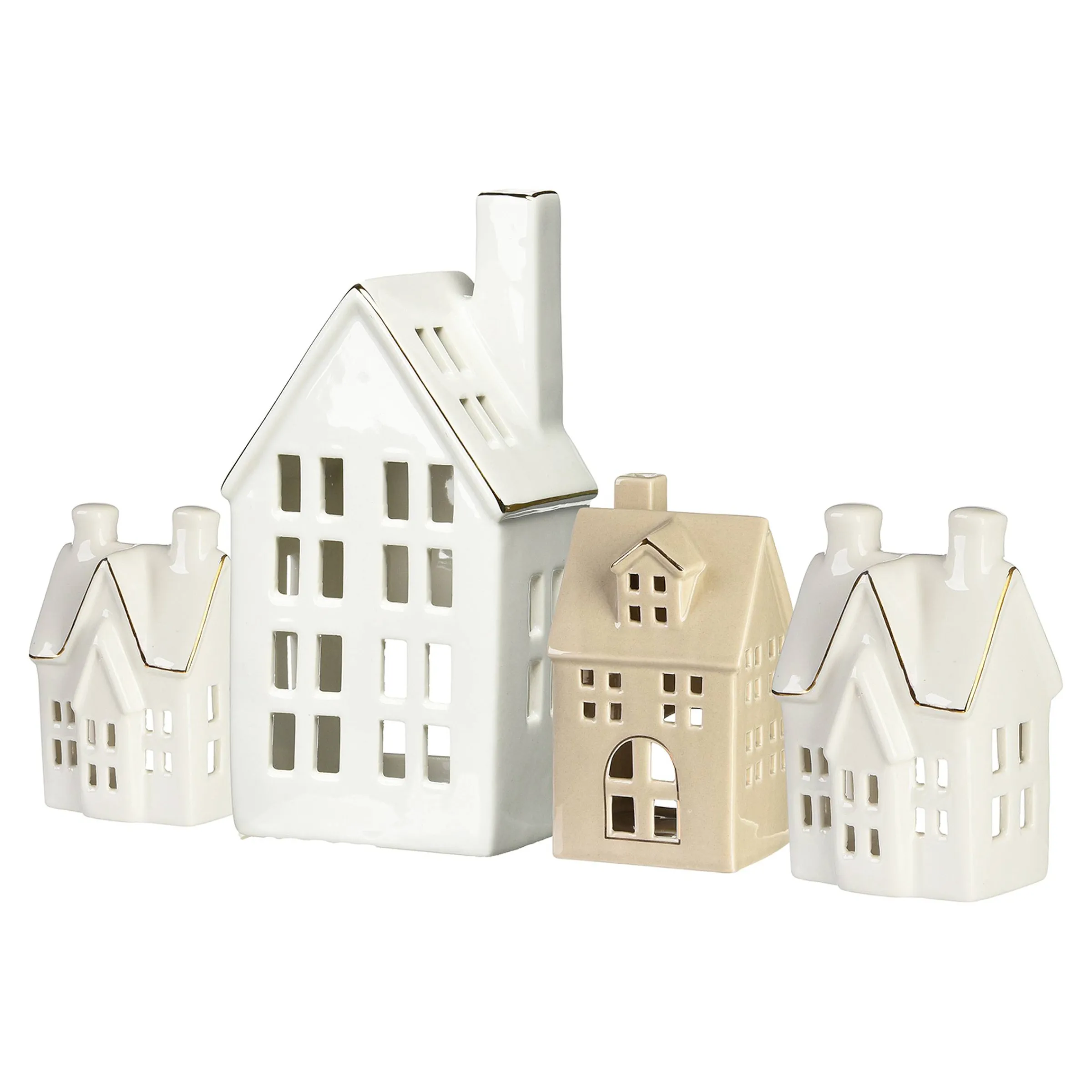 Depot Deko-Figuren & Objekte^Teelichthalter-Set Haus