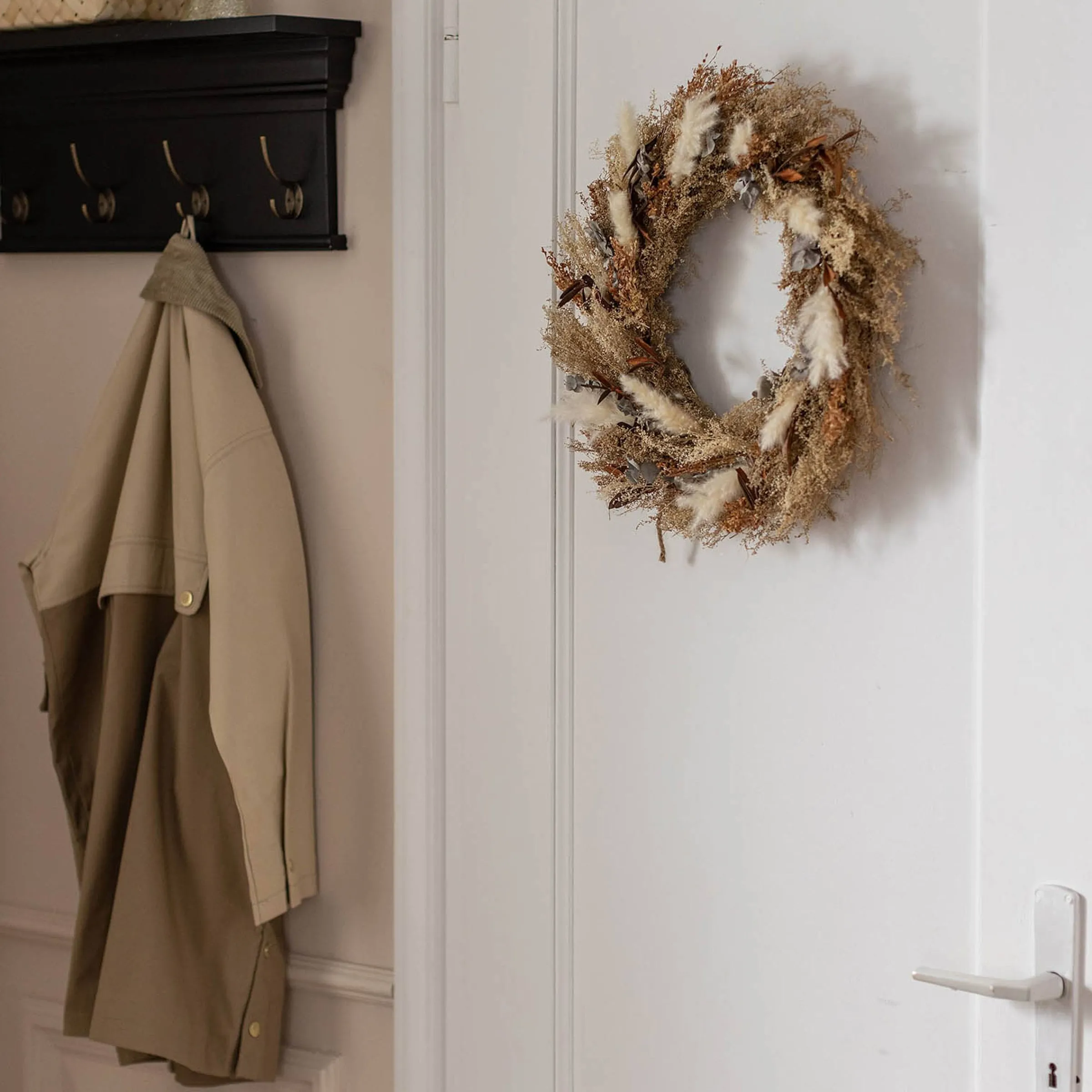 Depot Adventskranze & Zubehör^Trockenblumenkranz Isa