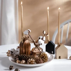 Depot Adventskranz-Deko^Trockenblumenzweig Baumwolle